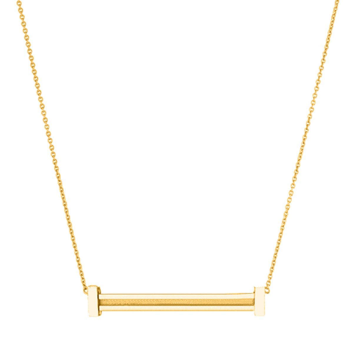 Collana personalizzabile catena slim - Letters Bronze