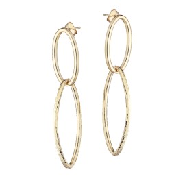 Orecchini martellati oval -...