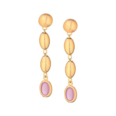 Orecchini sassi oval -...
