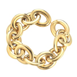 Bracciale ovali lucidi -...
