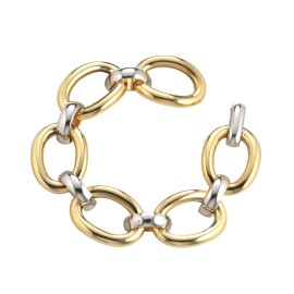 Bracciale liscio bicolor -...