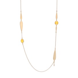 Collana piuma longuette -...