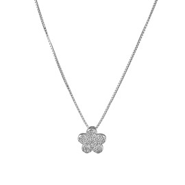 Collana fiore pavè - Emme