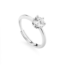 Anello solitario esagonale...