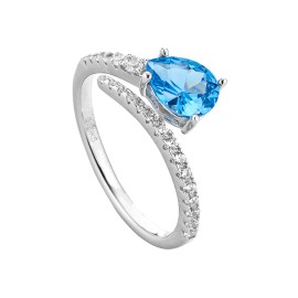Anello goccia azzurra...