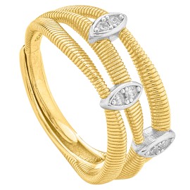 Anello bagliori ovali - Twist