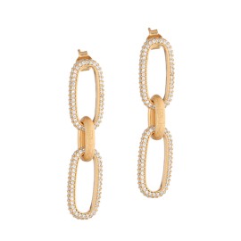 Orecchini ovali di stelle -...