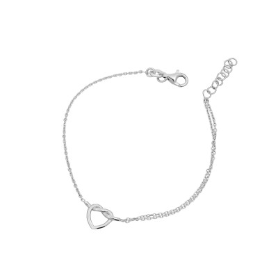 Bracciale cuore annodato -...