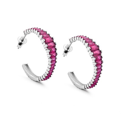 Orecchini runway fuxia - Glam