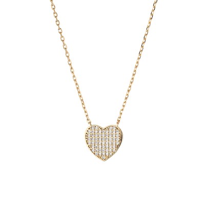 Collana cuore pavè - Emme