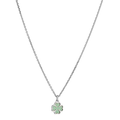 Collana quadrifoglio verde...