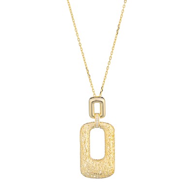 Collana goccia rettangolare...