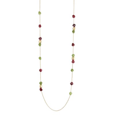 Collana giada rubino e...
