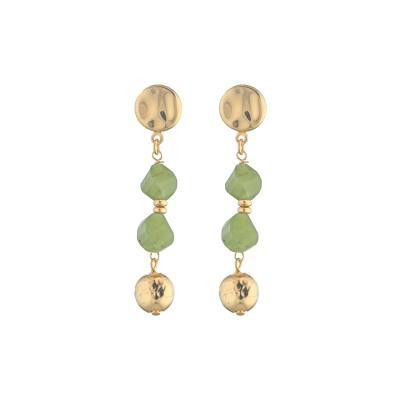 Orecchini giada prehnite -...