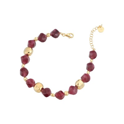 Bracciale giada rubino -...