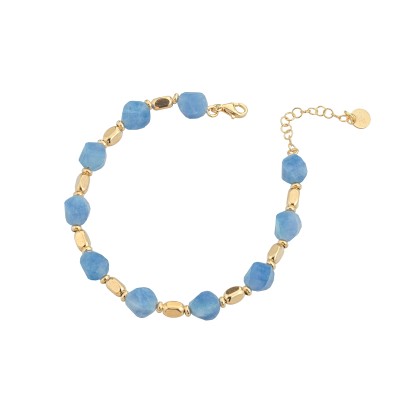 Bracciale giada calcedonio...