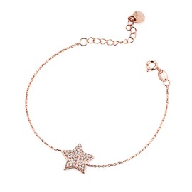 Bracciale stella pavè rosè...