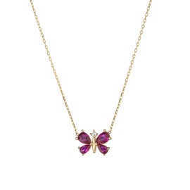 Collana butterly fuxia - Glam