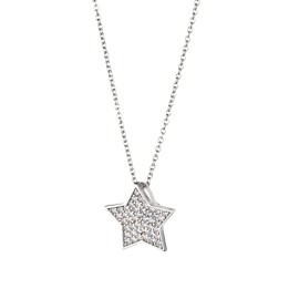 Collana stella pavè bianco...