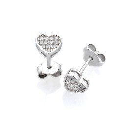 Orecchini cuore pavè - Emme