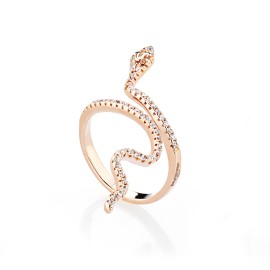 Anello serpente rosè - Emme